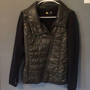 Green and black jacket